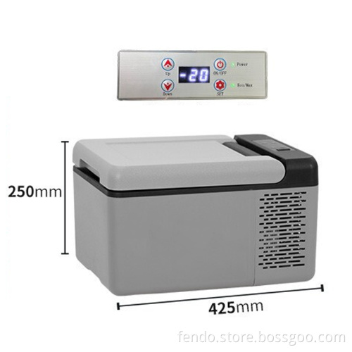 Dual Use Car Camping Refrigerator: 12V/24V/220V Portable Fridge
